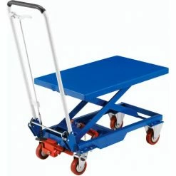 Global Industrial Mobile Scissor Lift Table, 27"L x 17"W Platform, 330 Lb. Capacity -Lift Tables store 168073 04