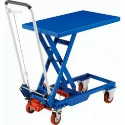 Global Industrial Mobile Scissor Lift Table, 27"L x 17"W Platform, 330 Lb. Capacity -Lift Tables store 168073 05