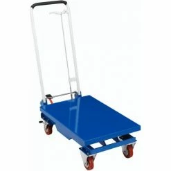 Global Industrial Mobile Scissor Lift Table, 27"L x 17"W Platform, 330 Lb. Capacity -Lift Tables store 168073 08