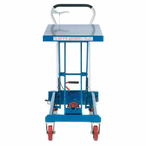 Global Industrial Mobile Single Scissor Lift Table, 32" x 19" Platform, 550 Lb.Capacity 2 Global Industrial Mobile Single Scissor Lift Table, 32" x 19" Platform, 550 Lb.Capacity - Image 2