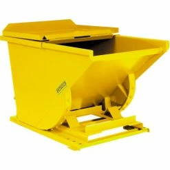 Hinged Lid for 1/3 Cu Yd Global Industrial™ Self-Dumping Hopper, Yellow -Lift Tables store 238405YL 01b 3