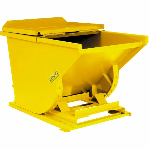 Hinged Lid for 1 Cu Yd Global Industrial™ Self-Dumping Hopper, Yellow 5 Hinged Lid for 1 Cu Yd Global Industrial™ Self-Dumping Hopper, Yellow - Image 5