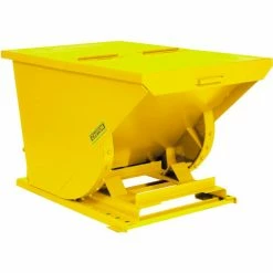 Hinged Lid for 1/2 Cu. Yd. Global Industrial™ Self-Dumping Hopper, Yellow -Lift Tables store 238405YLb 1