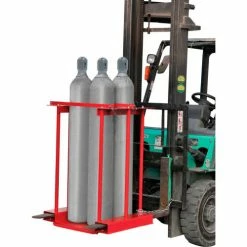 Global Industrial™ Forkliftable Cylinder storage Caddy, Stationary For 4 Cylinders -Lift Tables store 270217 02