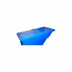 Hinged Lid for 5/8 Cu. Yd., Plastic Self-Dumping Hopper, Blue