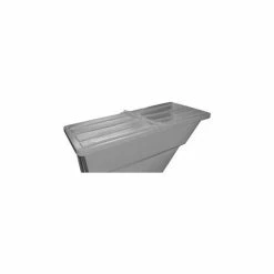 Hinged Lid for 11/5 Cu. Yd., Plastic Self-Dumping Hopper, Gray
