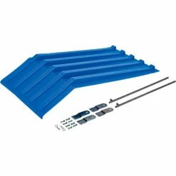 Vestil Plastic Lid for Triple-Bin Recycling Hopper, Blue -Lift Tables store 987465BLB