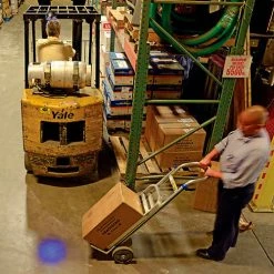 Global Industrial (2) Forklift LED Pedestrian Warning Light + (1) LED Amber Strobe Light Combo -Lift Tables store 988938C