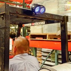Global Industrial (2) Forklift LED Pedestrian Warning Light + (1) LED Amber Strobe Light Combo -Lift Tables store 988938E