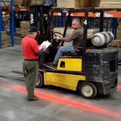 Global Industrial™ LED Forklift "Red Zone" Side-Mount Pedestrian Safety Warning Light -Lift Tables store 988954 02