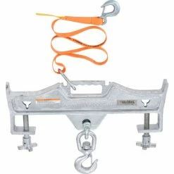 Global Industrial Swivel Hook Double Fork Forklift Hook Attachment, 4000 Lbs. Cap. -Lift Tables store 988985 04