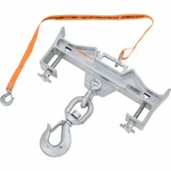Global Industrial Swivel Hook Double Fork Forklift Hook Attachment, 10000 Lbs. Cap. -Lift Tables store 988986 02