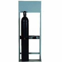 Justrite Process Station Rack, 27-3/4"W x 10-1/2"D x 72"H, 2 Cylinder Capacity