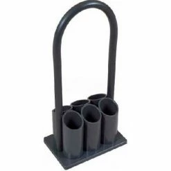 Justrite Laboratory Size Six Bottle Carrier, 9"W x 6"D x 19"H