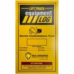 Replacement Log Book 70-1065-1 for Ideal Warehouse Electric Counterbalance Forklift Log