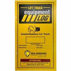 Replacement Log Book 70-1065 for Ideal Warehouse Propane Counterbalance Forklift Log