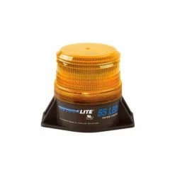 TVH Parts Meteorlite™ 55 Low-Profile Strobe Light - 12-80V - Permanent Mount - Amber - SY361005L-A-LED